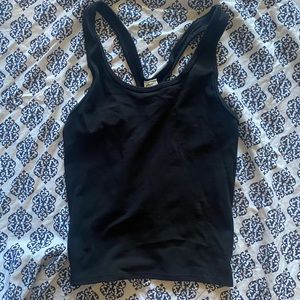 FABLETICS Denise Sculpt Knit Black Tank Top Size Medium